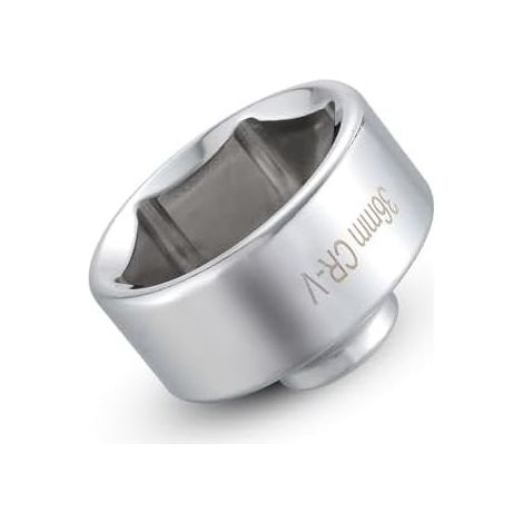 36-mm-6-Punkt-Ölfilterschlüssel mit 3/8"-Antrieb, aus Aluminiumlegierung, Ölfilterschlüssel, Werkzeug kompatibel mit BMW, Mini, Volvo, Audi, VW, Porsche - (1/5)