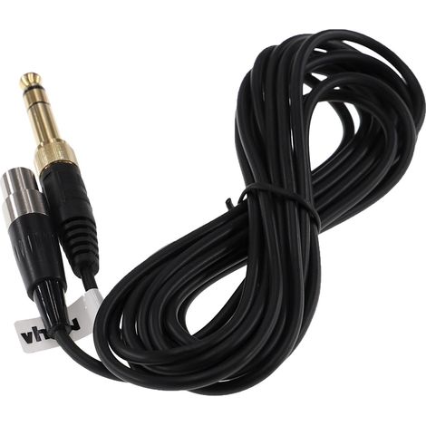 vhbw cavo audio AUX compatibile con AKG K240 MK II, K240 Studio, K271 MK II cuffie - Con jack da 3,5 mm a 6,3 mm, 300 cm, nero