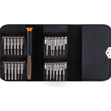 Jeu de tournevis de précision, portable, 25 en 1, tournevis en métal, kit de réparation (1/5)
