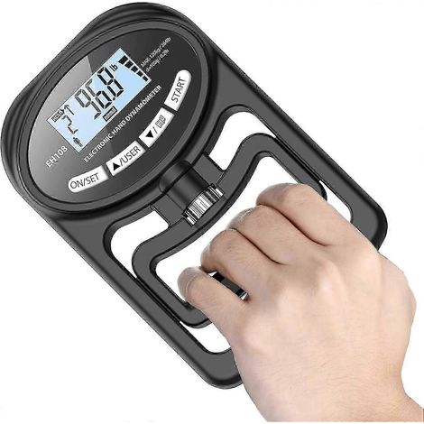 Dynamomètre manuel pour l'entraînement de la force de préhension - Testeur électronique de force de préhension, appareil de musculation des mains, manomètre numérique pour l'entraînement de la force d (1/5)