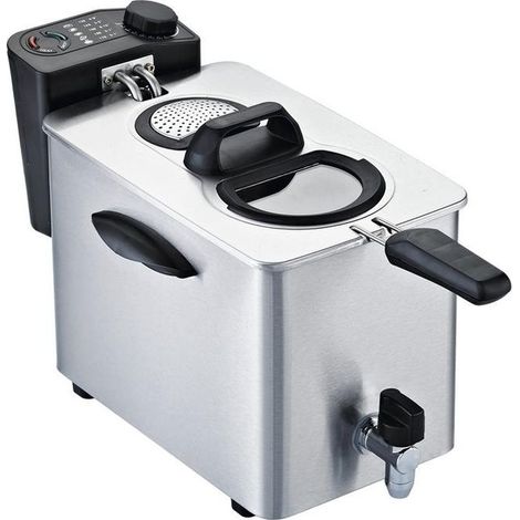 Friteuse RGV FR TYPE4L 4 L Simple Indépendante Inox Noir 2500 W (1/2)