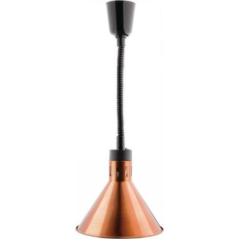 Lampe chauffante rétractable acier finition cuivre 250 W, 220 V - MONO