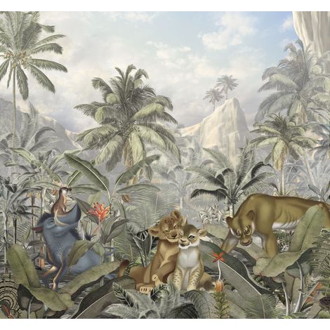 Poster XXL - Le roi lion dans la jungle - 300 x 280 cm (1/5)