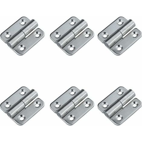Bardusch-Lot de 6 charnières détachables de 3.7 cm   Charnières de porte amovibles   En acier inoxydable 304   Pour droitier (1/5)