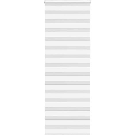 Doppelrollo Weiß 85x230 cm Stoffbreite 80,9 cm Polyester