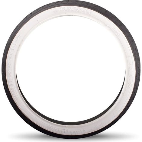 Pneu de vélo 14 pouces 14x1,75 44-254 noir et blanc