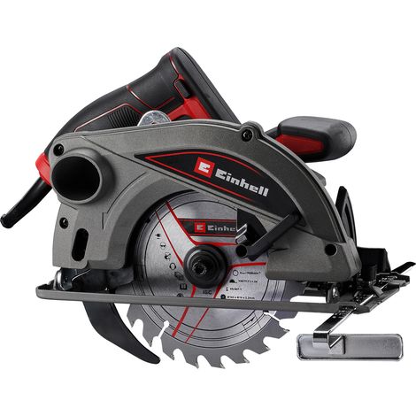 Einhell Handkreissäge TC-CS 1250 (1.250 W, 5.500 min-1, werkzeuglose Einstellung Tiefe/Winkel, Zusatzhandgriff, Spindelarretierung, Spaltkeil, inkl. Hartmetall-Sägeblatt) (1/5)