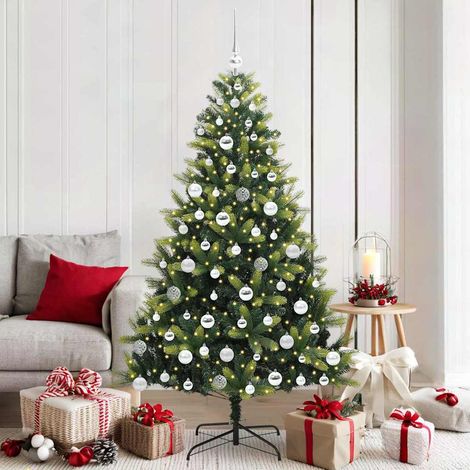 vidaXL Árbol de Navidad Artificial Plegable 300 LEDs Verde 180 cm (1/5)