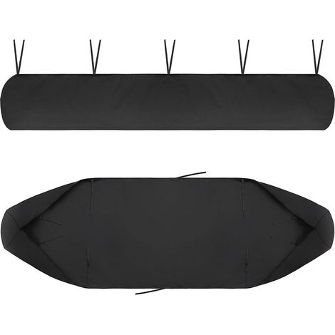 Housse imperméable noire de 3 m pour auvent de jardin, avec protection UV et résistance à la neige - Idéale pour ranger un abri de jardin. (1/5)