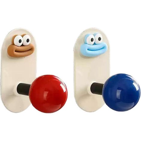 Selbstklebender Haken mit Cartoon-Motiv – wasserfest – für Handtücher und Jacken (1/4)