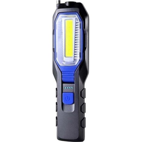 Lampes de poche (standard) Lampe Mecanicien Led Rechargeable Lampe de Travail COB Portable Rechargeable USB 2800mAh Batterie. Lampe torche à LED avec aimant. crochet et câble de chargement 3 en 1 (1/5)