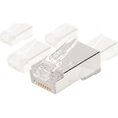 Connecteur 8/8 RJ45 blindé Cat 6 - sachet 10pcs