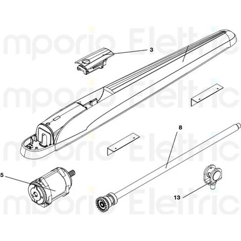 beninca pièce détachée moteur pour bob5 230v 50-60hz new pour bob50m 9688237