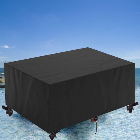 Housse Table De Jardin 200x105x75cm Bache De Protection Exterieur Salon De Jardin 420d Oxford Housse Protection Table Jardin Bache De Protection Exterieur Impermeable (1/4)