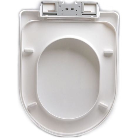 Abattant WC, Housse de siège WC, Blanc,Salle de Bain et Toilettes au Niveau du Couvercle des Toilettes, Nettoyage Facile, ins (1/4)