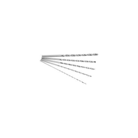 Foret Hélicoïdal Bois Acier Rapide Extra Long 2-5mm Queue Droite (1/4)