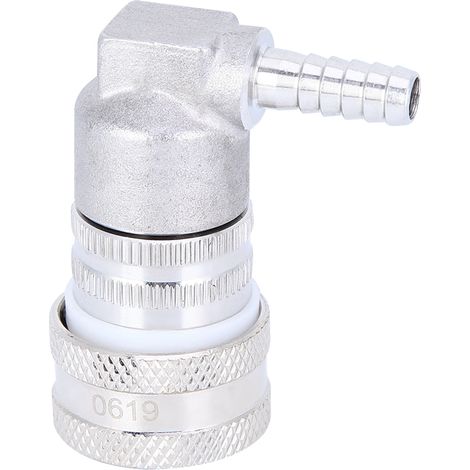 Bouchon de connexion rapide gaz inox pour fut bière pression, raccord ball lock, distributeur homebrew (1/5)