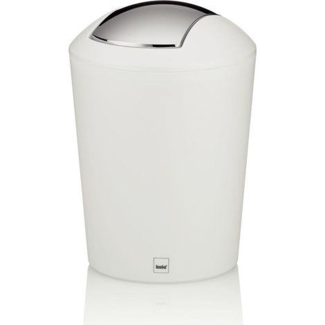 Papelera de baño Kela Marta, 1,7 l, blanca (1/5)