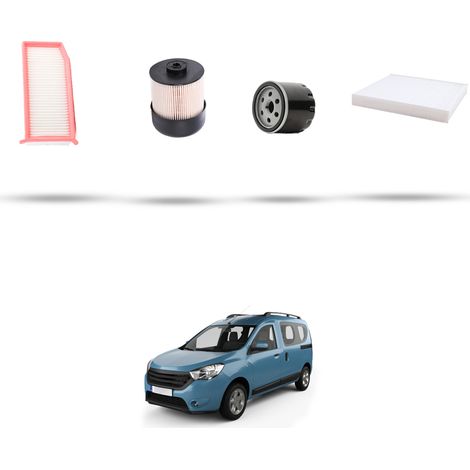 Kit tagliando 4 filtri compatibile con Dacia Dokker 1.5 Dci 55kw dal 2012 (1/5)