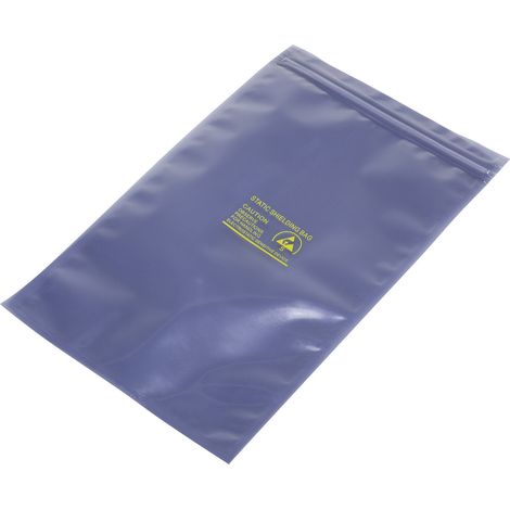 TRU COMPONENTS  ESD-Beutel (L x B) 250 mm x 150 mm abschirmend ESD-Kennbuchstabe S wiederverschließb