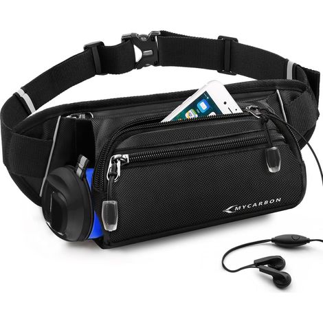 Cinturón para correr, riñonera deportiva/de viaje impermeable con múltiples bolsillos para teléfonos móviles, compatible con iPhone 7 Plus, Samsung Galaxy S6, S7 Edge Update (1/5)