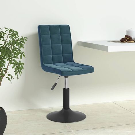 Esszimmerstühle 6 Stk. Drehbar Blau Samt (1/5)