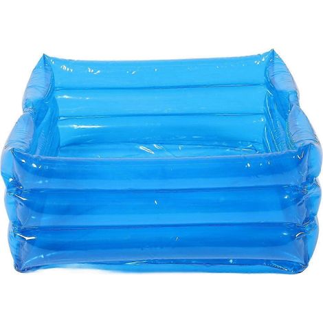 Bassin gonflable pour bain de pieds, bassin de trempage gonflable pour piscine, échelle d'entrée de piscine pliable, bassin de lavage de pieds portable pour piscines (1/4)