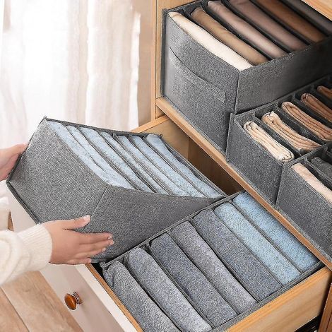 Zk-3 Pièces/ensemble Boîte de rangement pour soutien-gorge et sous-vêtements, boîte de rangement pour vêtements et jeans (1/4)