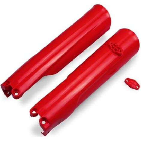 Protection de fourche avant en plastique UFO, protège-fourche, LED rouge UFO GasGas