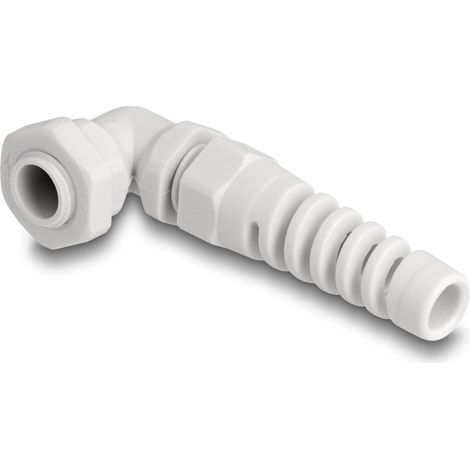 Delock Prensaestopas con alivio de tensiÃ³n Ã¡ngulo de 90 Â° PG7 gris