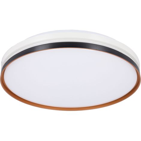 Plafonnier LED 24W rond noir/blanc or Montana Candellux (1/5)