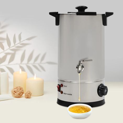 10L Groß Wachsschmelzer Elektrisch Wachs Melt Elektrischer Wachsschmelztopf for DIY Kerzenherstellung 30-110℃ (1/5)