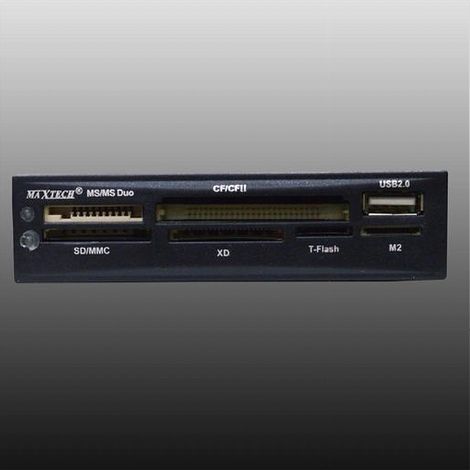 Trade Shop - Lettore Schede Di Memoria Interno Ms Sd Mmc Tf Md Cf Usb 2.0 Maxtech Lt-it001 - (1/2)