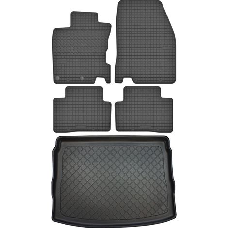 Ensemble de tapis de sol en caoutchouc pour Nissan Qashqai II J11 Crossover (02.2014-2021) + tapis de coffre (1/5)