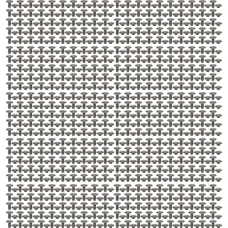 500 jeux de rivets en cuir, 8x8mm, électroplaqués, en fer haute dureté, rivets double face à faire soi-même, adaptés aux chapeaux, vêtements, etc., gris. (1/5)