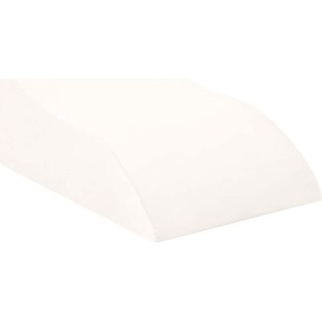 Coussinets de jambe blancs, dimensions : 68 x 41 x 24 cm, mousse de polyuréthane. (1/5)