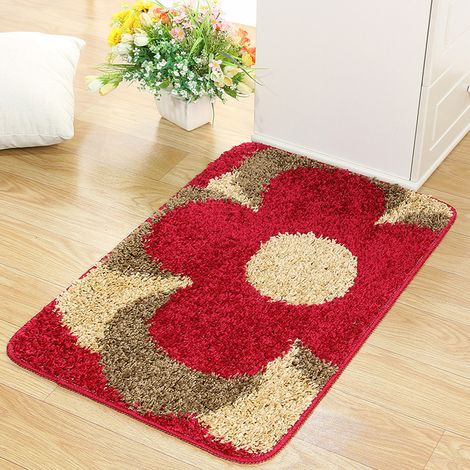 Tapis d'entrée, paillasson d'intérieur, tapis de salle de bain, antidérapant et lavable, 50 x 80 cm (1/5)