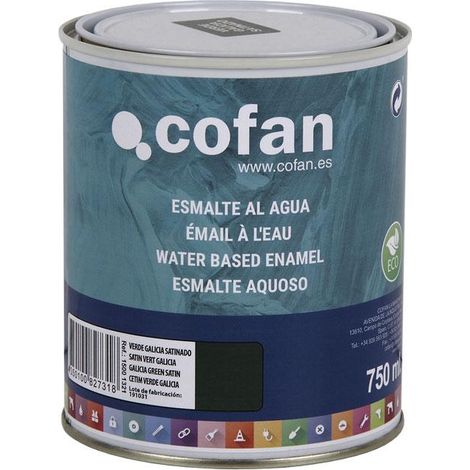 Esmalte Al Agua (750 Ml) Verde Galicia Satinado