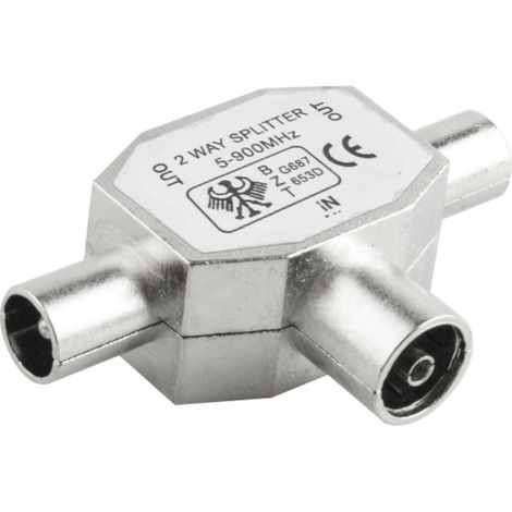 Conector separador forma T metálico ONLEX antena 1M-2H (1/2)