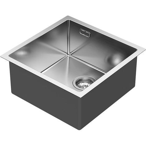 Kibath Fregadero SOLUT acabado cepillado fabricado en acero inoxidable (1/4)