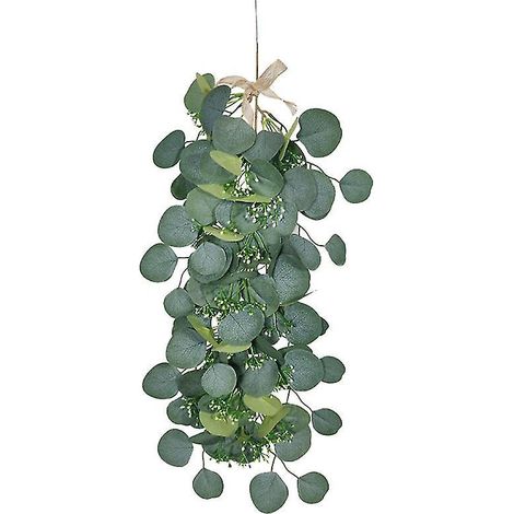 1 feuille d'eucalyptus artificielle décorative (1/3)