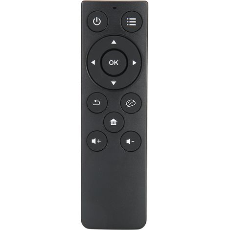 2,4-GHz-Funkfernbedienung mit Schieberegler, schlank und leicht, für TV-Netzwerkplayer (schwarz). (1/5)
