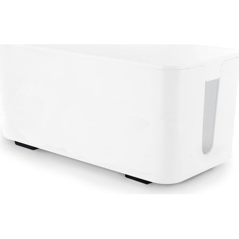 Coffret De Rangement Câbles Et Multiprises Taille Moyenne Blanc (1/2)