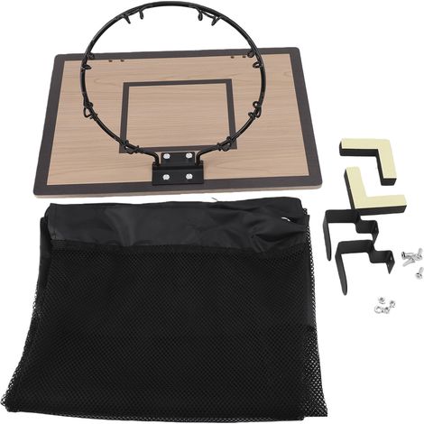 Panier à linge suspendu en bois en forme de panier de basket-ball, avec fermeture éclair, pour une utilisation intérieure et extérieure. (1/5)