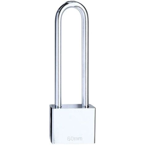 Cadenas à clé Cadenas Robuste à anse longue avec 4 clés, cadenas Sécurité Etanche Exterieur pour entrepôt, garage, jardin, Clôtures-30mm (1/5)