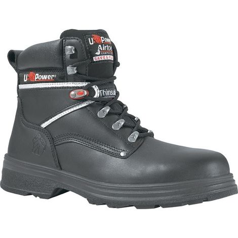 Botas de seguridad Performance Gr. 44 cuero negro S3 SRC CI EN20345
