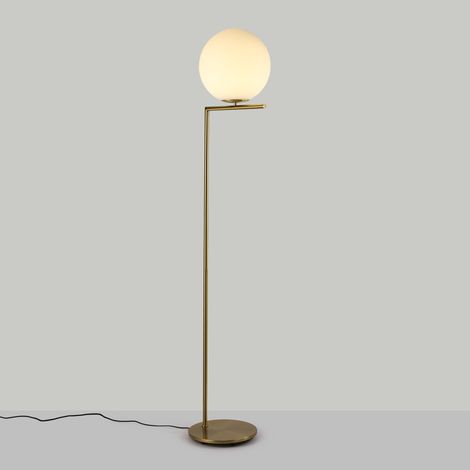 Lampada da terra sfera di vetro "Anni 300" - E27 - Ø 30cm (1/5)