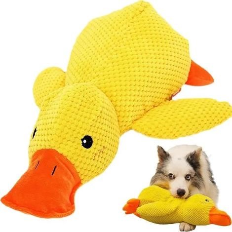 Jouet pour Chien - Indestructible - Peluche Jaune - Pour Mâcheurs Agressifs - Résistant aux Jeux Intenses (1/4)