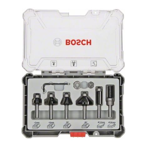 Bosch 2607017468 Juego de 6 fresas para rebajar y biselar (1/5)