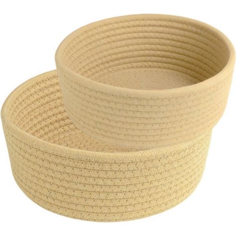 Cestini portaoggetti，2 pezzi，Accessori per bagno e toeletta，Organizzatori da scrivania，cestini per gioielli，20 cm x 8 cm + 23 cm x 9 cm (1/5)